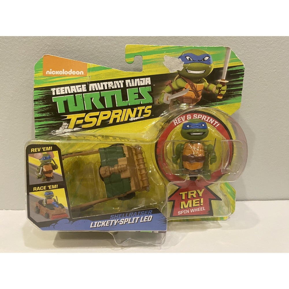 NEW Teenage Mutant Ninja Turtles Toy T-Sprints Lickety Split Leo Shellraiser